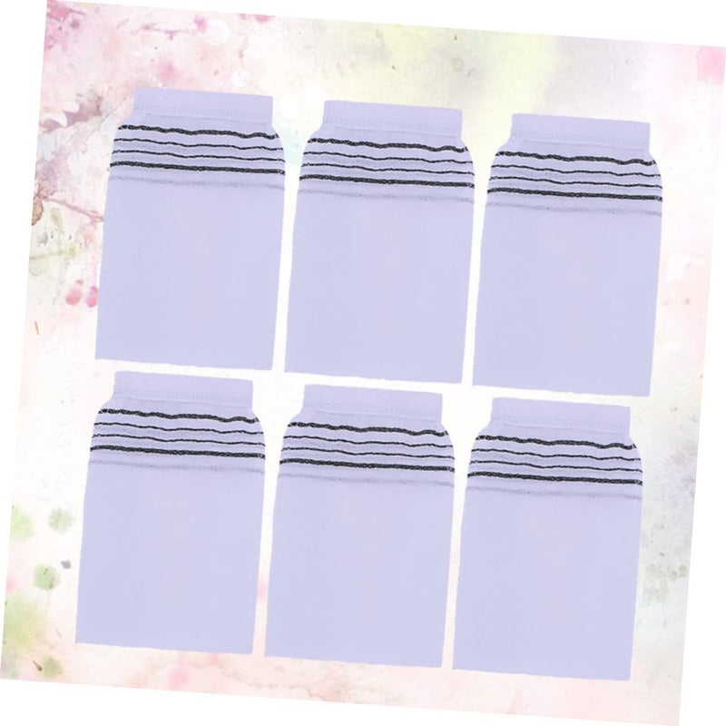 Exfoliating Bath Gloves Coarse Texture Soft Comfortable Sauna Home Use White 10Pcs - Image 5