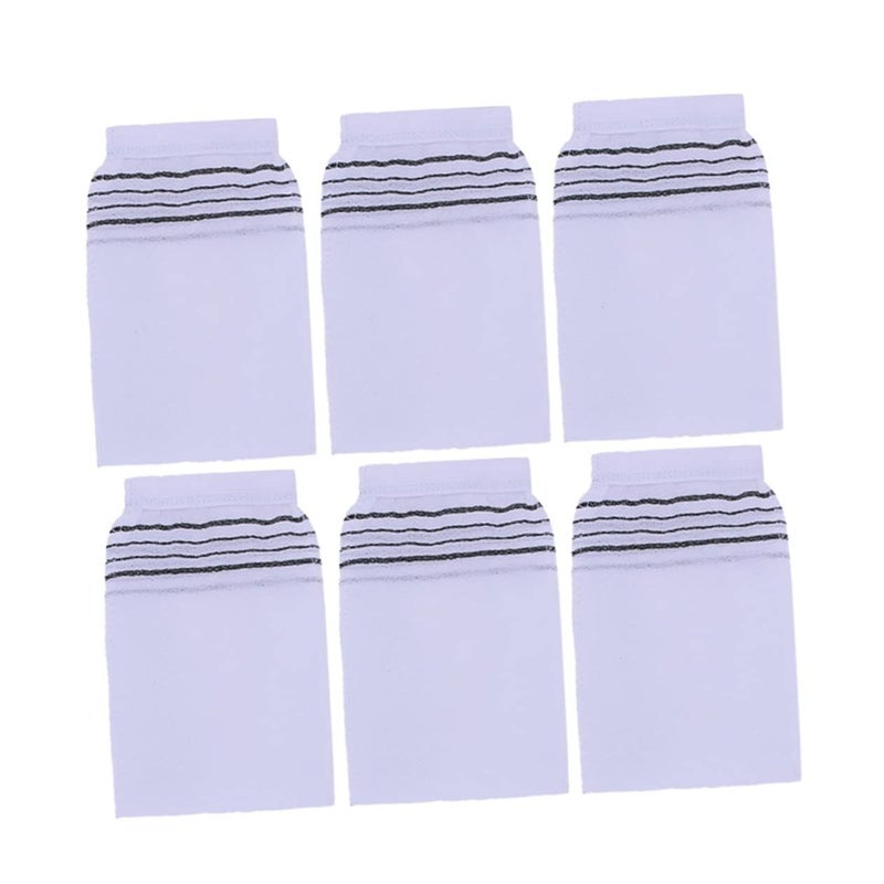 Exfoliating Bath Gloves Coarse Texture Soft Comfortable Sauna Home Use White 10Pcs - Image 2