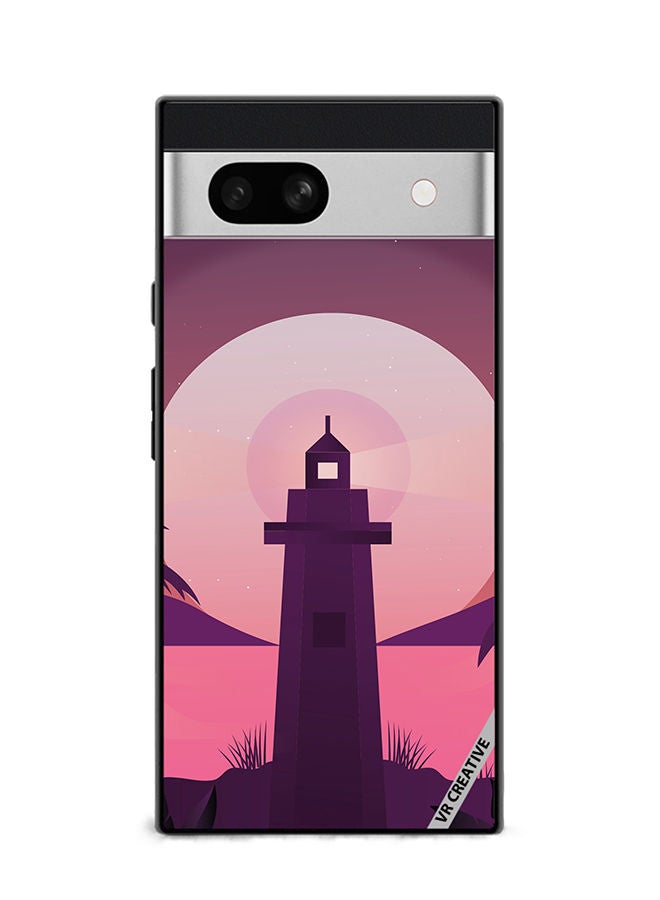 VR CREATIVE Protective Case Cover For Google Pixel 7a Lake House Design Multicolour - Image 1