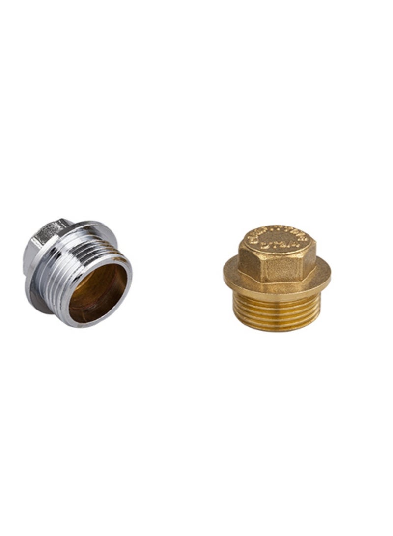 GA  5 Pcs set,  Brass male plug 3/4 inch TO 1 inch,  Brass Plumbing Fittings Set, High-Purity Copper Alloy, BSPT Thread Standard, - Image 2