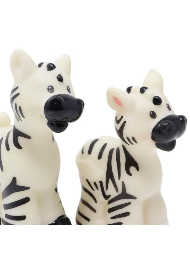 Little People Little People Replacement Part for Fisher-Price Zoo and Safari Dollhouse Toddler Figure Playset - Replacement Pair of Male and Female Zebras, White  - Image 4