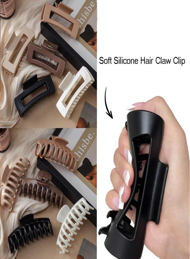 إيثيو مشابك شعر على شكل فراشة من السيليكون من إيثيو للفتيات والسيدات | مشابك صغيرة ناعمة مانعة للانزلاق | إكسسوارات شعر سوداء لطيفة للأطفال | قبضة قوية ومريحة للاستخدام اليومي (2، أسود) - Image 4