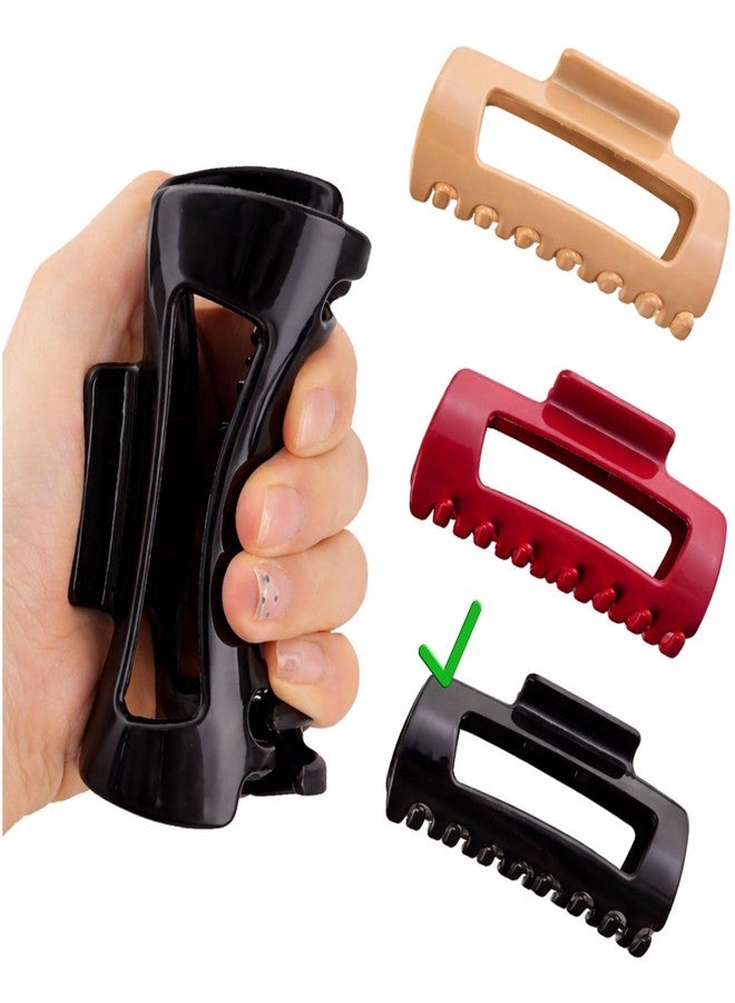 إيثيو مشابك شعر على شكل فراشة من السيليكون من إيثيو للفتيات والسيدات | مشابك صغيرة ناعمة مانعة للانزلاق | إكسسوارات شعر سوداء لطيفة للأطفال | قبضة قوية ومريحة للاستخدام اليومي (2، أسود) - Image 2