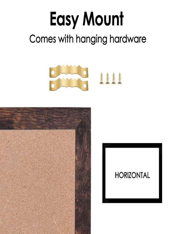 Umtiti Chalkboard Calendar & Cork Bulletin Board，13" x 17" Brown Wood Frame，Magnetic Surface Chalkboard.Perfect for Office, Home School Message Board,Chalkboard+Cork-3343B-BN - Image 3