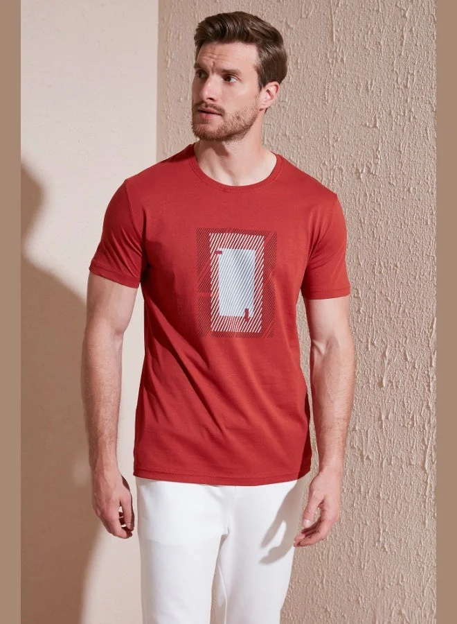 Buratti Buratti Cotton Slim Fit Crew Neck T Shirt Men's T SHIRT 646R7930