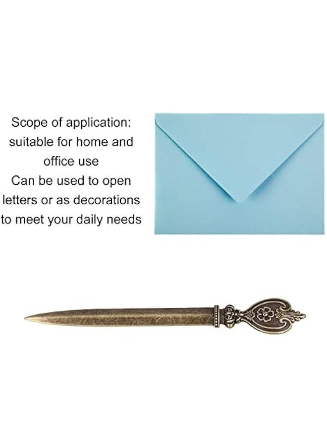 OCTOBER Letter Openers Staple Removal Tool Retro Elegant Lightweight Convenient Envelope Slitter Gifts for Men Women(6)  - Image 2