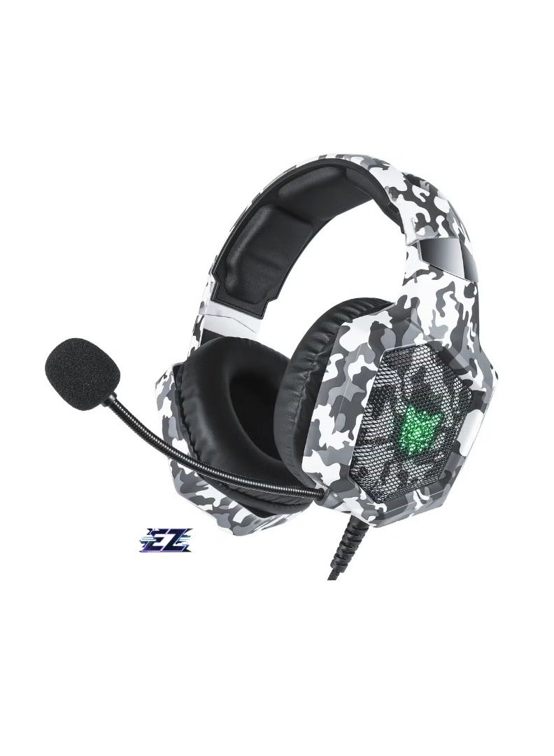 ELTRAZONE K8 Wired Over-Ear Gaming Headphone with Microphone – High-Quality Stereo Sound, Comfortable Over-Ear Cushions, Noise-Canceling Mic, Adjustable Headband – Perfect for PC, PS4, Xbox, and Mobile Gaming – Black - Image 1