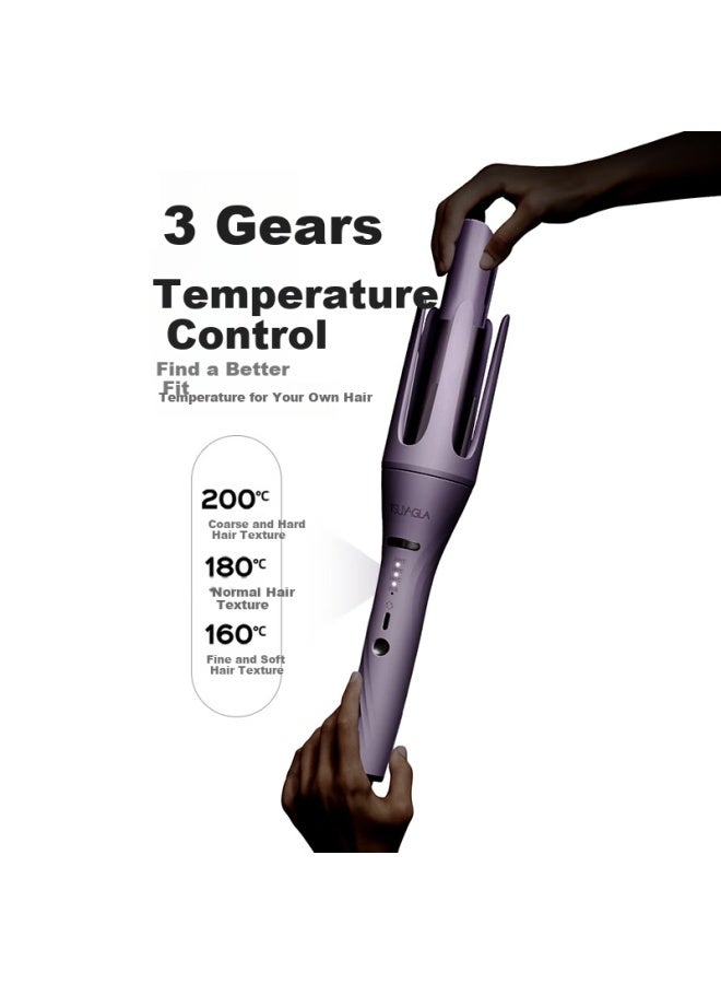Tsuyagla Automatic Curling Iron Hair Styling Tools 3 In 1 Magic Spin Curl Big Wave Waver Curling Iron Negative Ion Hair Straightener Brush Teacher's Day Gift - Image 3