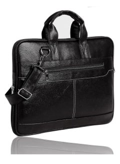 Bagneeds Men's Black Synthetic Leather Briefcase Best Laptop Messenger Bag Satchel for Men  - Image 3