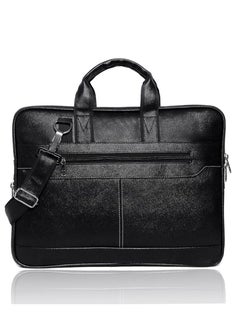 Bagneeds Men's Black Synthetic Leather Briefcase Best Laptop Messenger Bag Satchel for Men  - Image 1