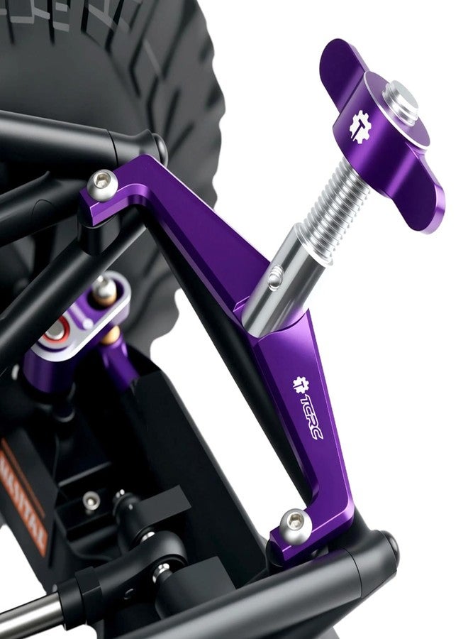 حامل إطار احتياطي من الألومنيوم من TCRC لسيارات التحكم عن بعد Axial 1/8 AXP8 Gilamon Trail Buggy المُطوّرة، لون بنفسجي - Image 4