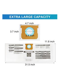 Excefore Ten Pack Filter Bags for Shop Vac 5-8 Gallon, 90661 Shop Vac Bags Compatible with Shop Vac 5-8 Gallon, Wet, Dry Vacuum, Disposable Vacuum Collector Filter Bags  - Image 4