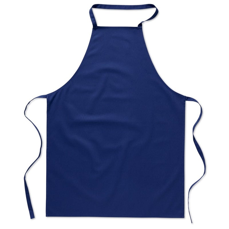 eBuyGB Pack of 1 Catering Cooking Plain Chefs Unisex Kitchen Apron Cotton Blue