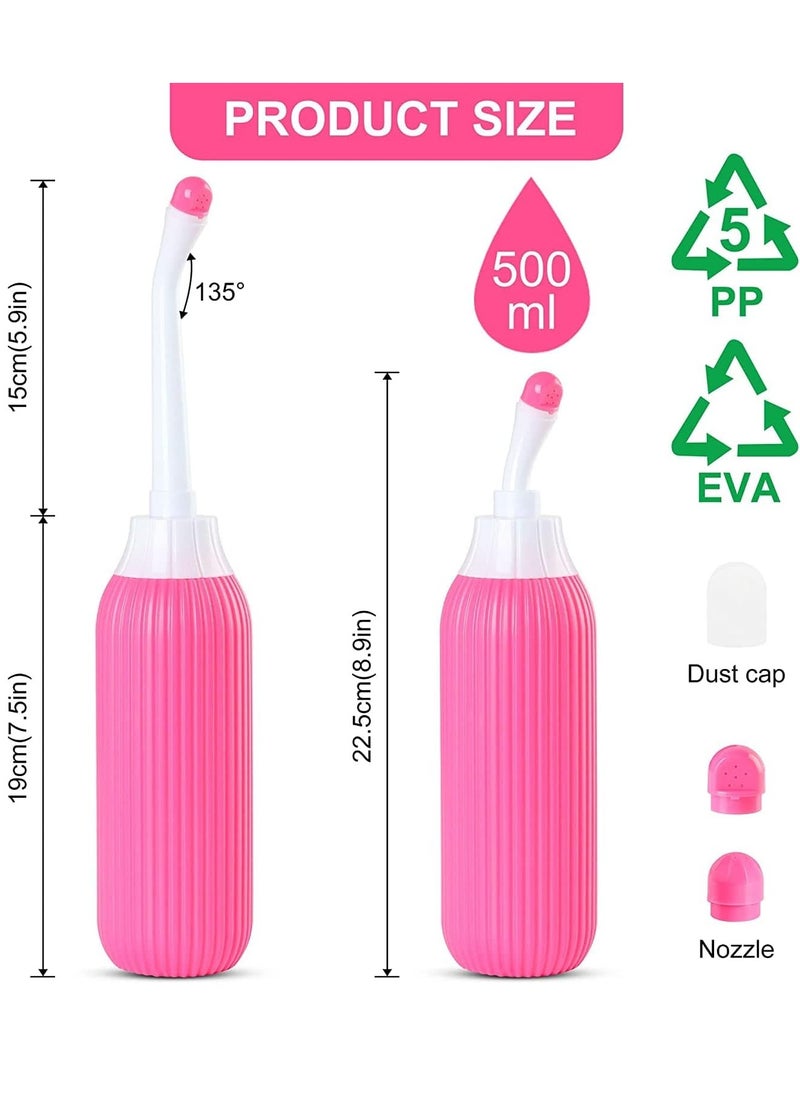 Premium Portable Shattaf Bidet, Portable Bidet, 500ml Portable Bidet with Retractable Nozzle, Postpartum Care, Travel shattaf, peri bottle