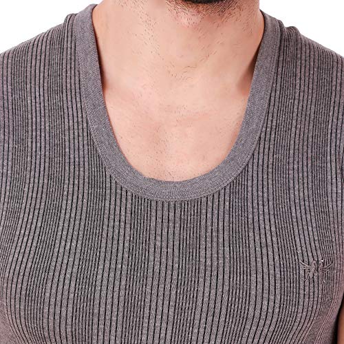 HAP Men's Quilted Thermal Set: Sleeveless Mega Top and Trouser / 1 Set/Dark Grey/Premium Winter Innerwear - Image 5