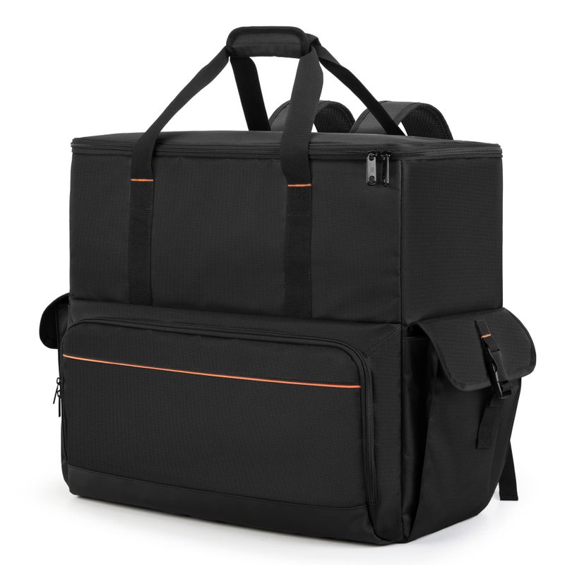 Trunab Computer Desktop Tower Carrying Case, PC Backpack for Computer Main Processor Case, Keyboard, Cable and Mouse, Earphone, Bag Only, Black - Image 1