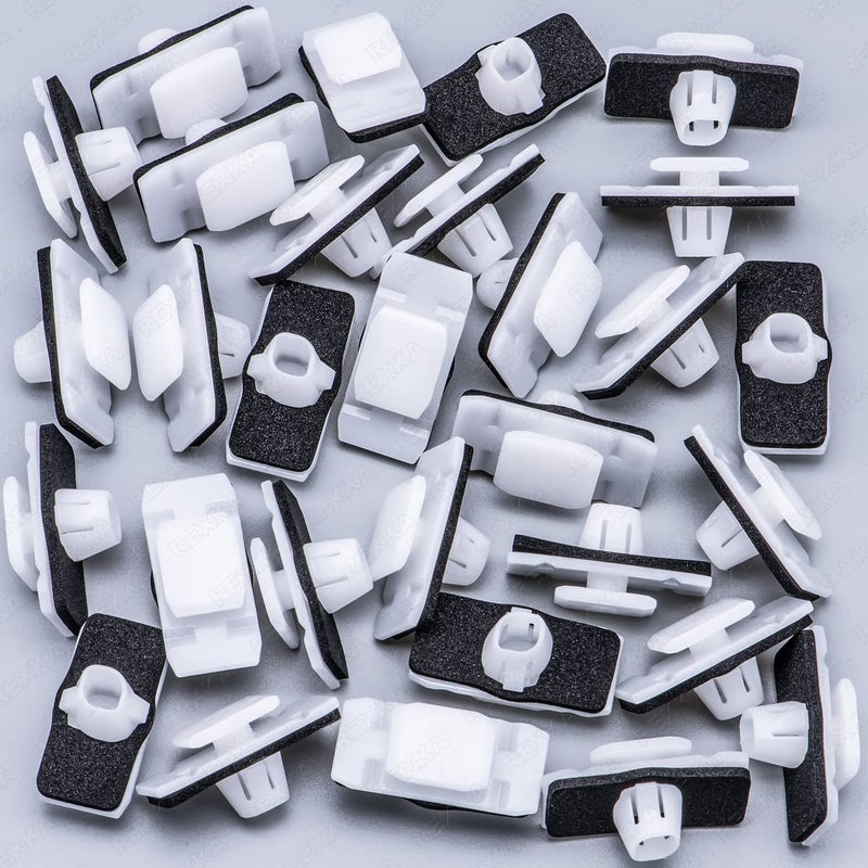 Rexka 30pcs Lower Door Garnish Clip for Honda Acura 75315-TP6-A01 Crosstour Pilot Ridgeline RDX 75315TP6A01 - Image 2