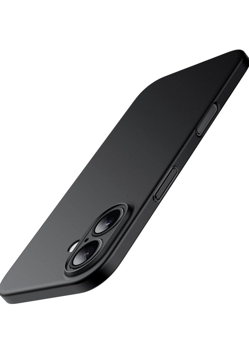 ELTRAZONE Ultra Slim Matte Black Case for iPhone 16 (6.1") – Lightweight, Minimalist Design with Full Camera Lens Protection - Image 1
