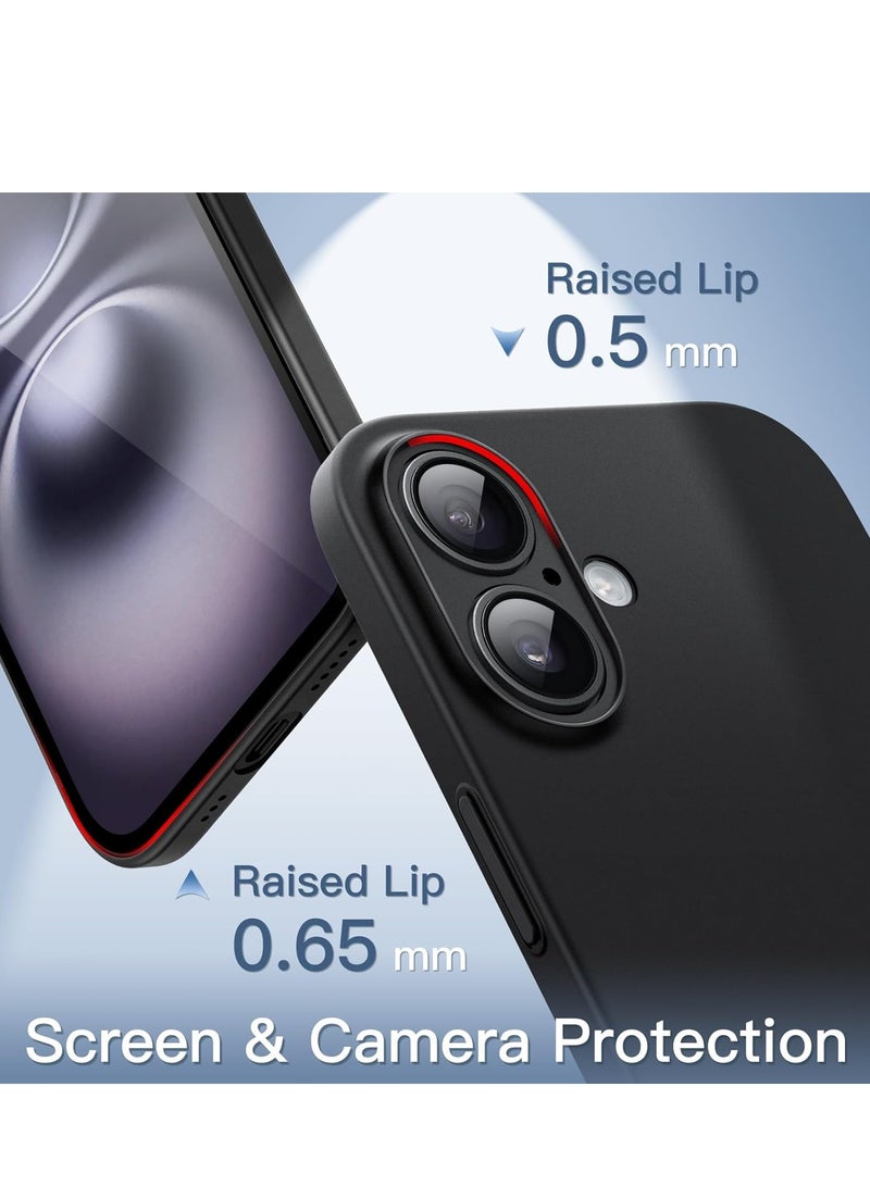 ELTRAZONE Ultra Slim Matte Black Case for iPhone 16 (6.1") – Lightweight, Minimalist Design with Full Camera Lens Protection - Image 4