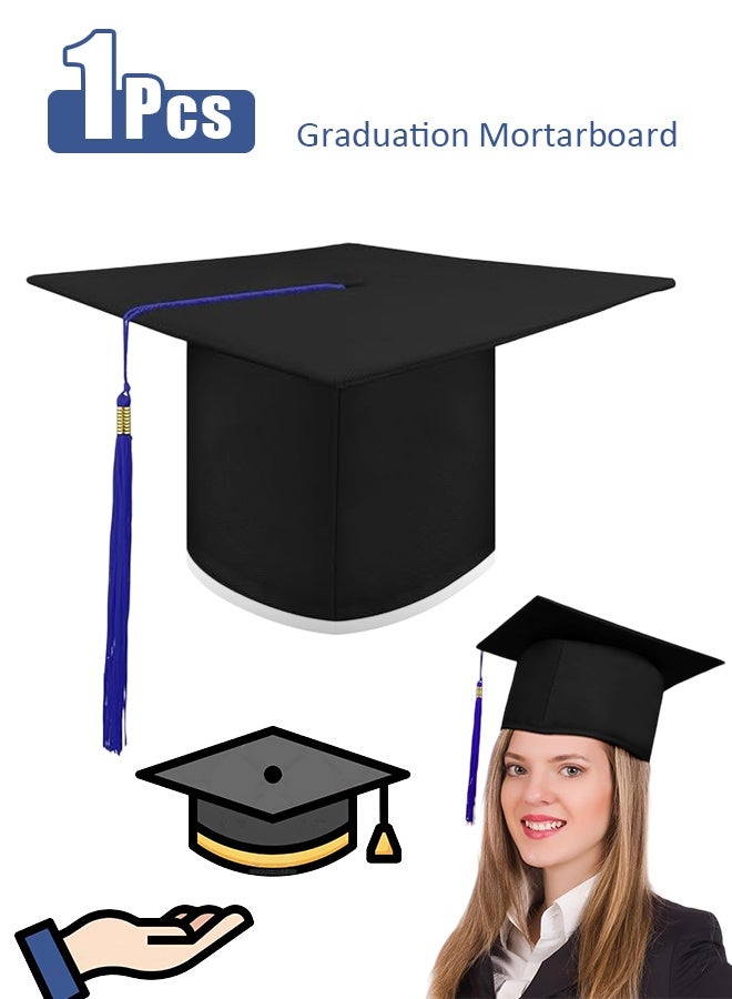 Graduation Cap with Tassel for High School and College Plastics Grad Graduation Cap Adjustable Unisex Adult Graduation Cap Topper Plastics Board Graduation Ceremony Hat Graduation Party Ceremony - Image 1