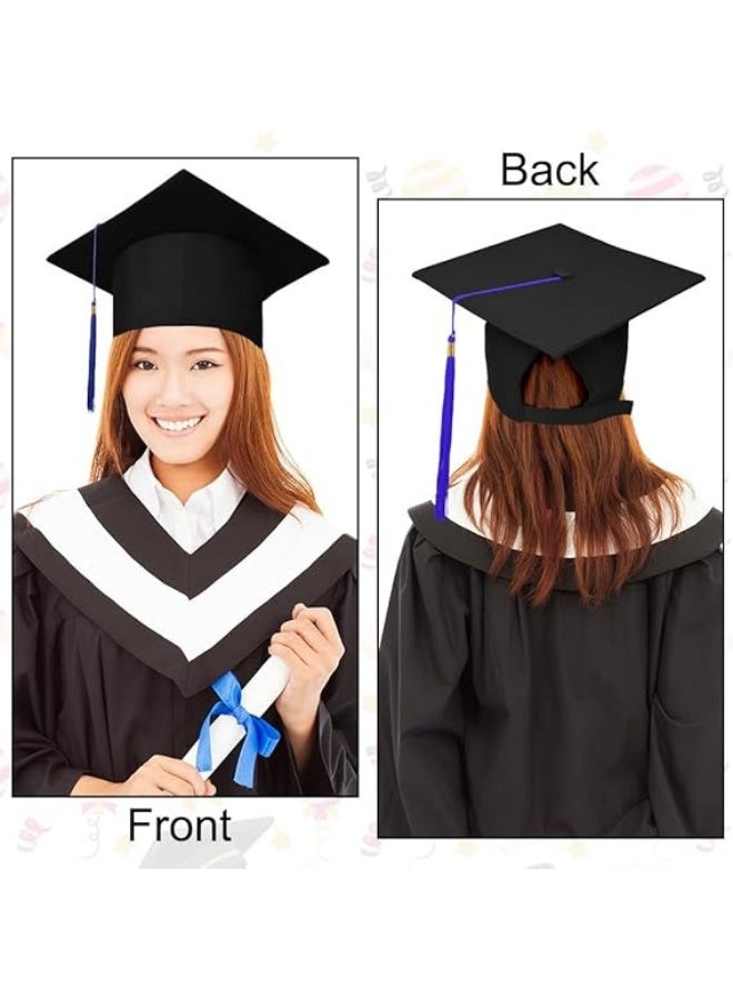 Graduation Cap with Tassel for High School and College Plastics Grad Graduation Cap Adjustable Unisex Adult Graduation Cap Topper Plastics Board Graduation Ceremony Hat Graduation Party Ceremony - Image 4