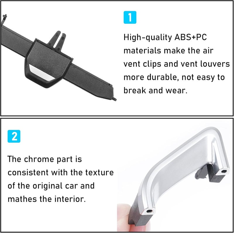 Jaronx Upgraded AC Vent Clips Tab Set for BMW X5 G05/X6 G06/X7 G07 (Right Side) - Image 4