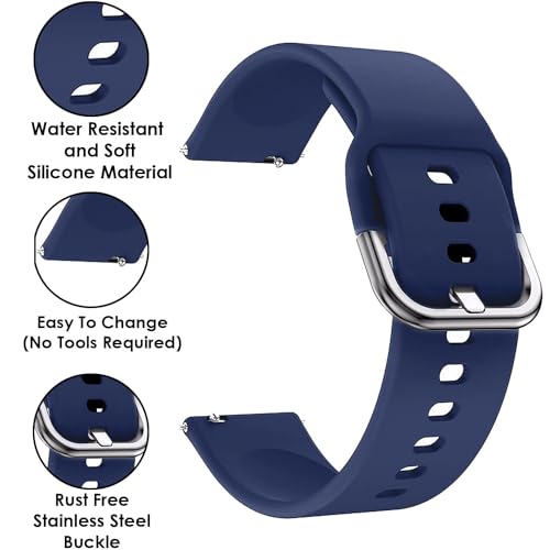 ADAMO 22Mm Watch Strap Compatible For Phoenix Ultra/Phoenix/Pulse 2/Xtend Pro/Xtend Call And All 22Mm Wristwatch And Smartwatches, Assorted - Image 4