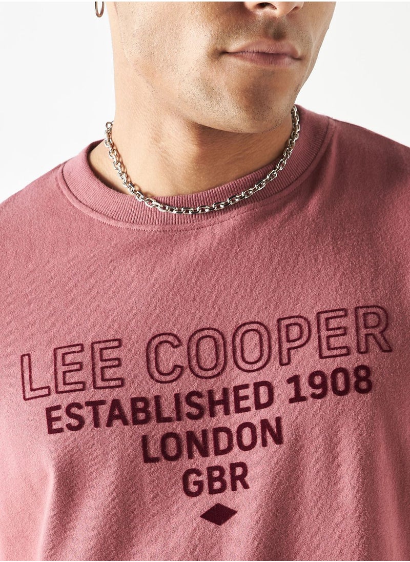 Lee Cooper - Slogan Crew Neck T-Shirt - Image 1