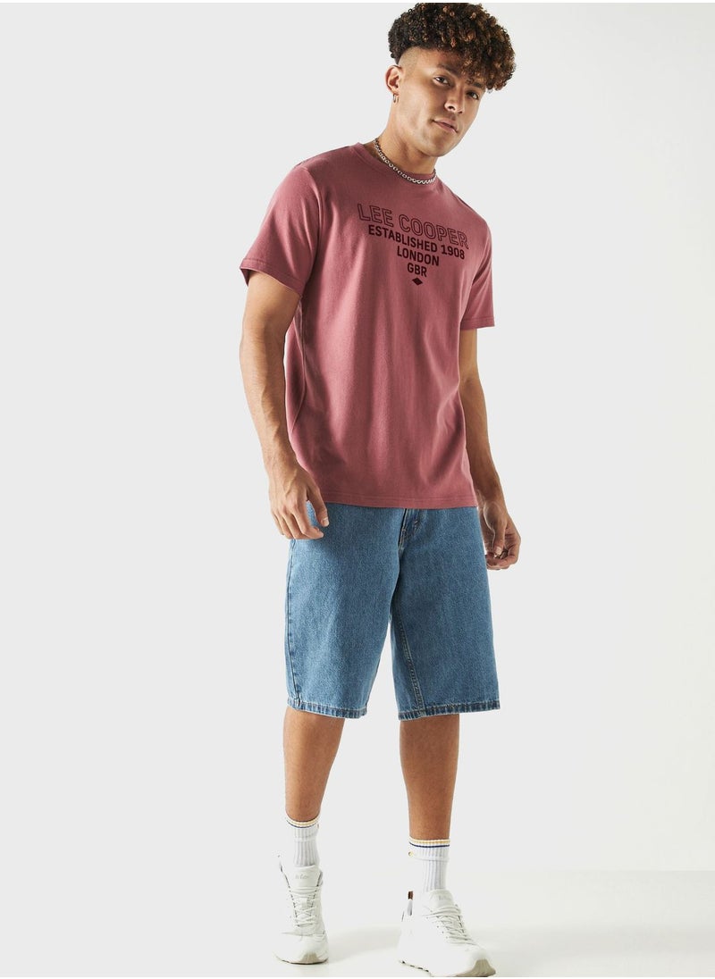 Lee Cooper - Slogan Crew Neck T-Shirt - Image 1