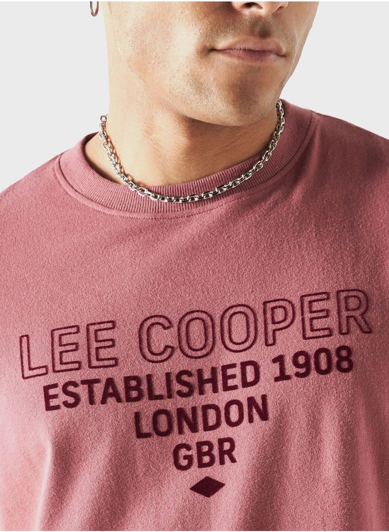 Lee Cooper - Slogan Crew Neck T-Shirt - Image 1