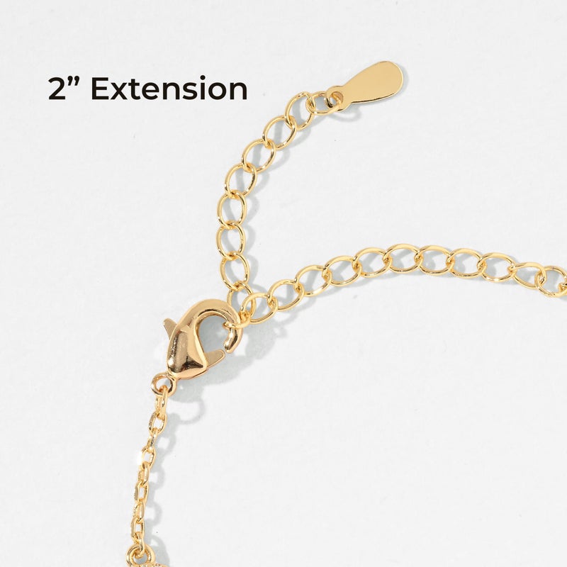 Billet-doux 14K Gold Plated Tiny Clovers Necklace For Women, Easter Basket Stuffers, Small Dainty Gold Plated 4-Leaf Clovers Cable Chain Necklace, Easter Jewelry Gifts Perfect for Her - Image 5