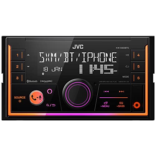 JVC KW-X850BTS Bluetooth Car Stereo Digital Media Receiver with USB Port, AM/FM Radio, MP3 Player, Amazon Alexa, Android, iPhone, Double DIN, 13-Band EQ - Image 1