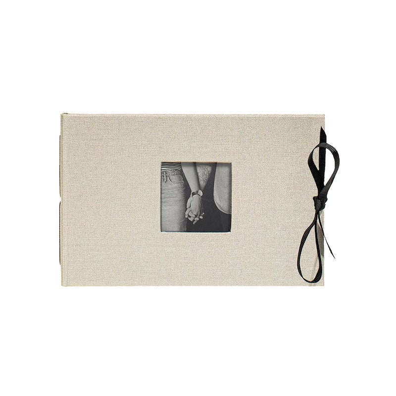 Kolo Noci Small 4x6 Photo Album Holds 24 Photos Ideal for Weddings and Baby Books Platinum - Image 1