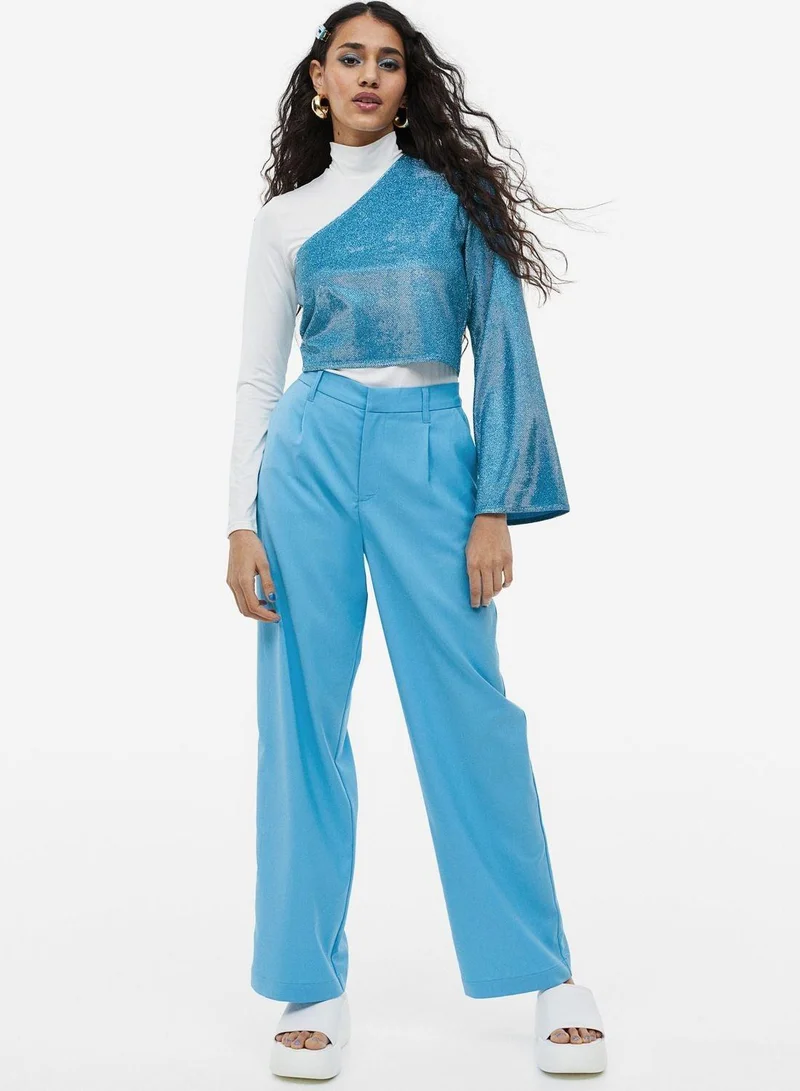 H&M One Shoulder Crop Top