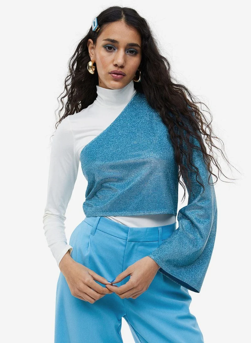 H&M One Shoulder Crop Top