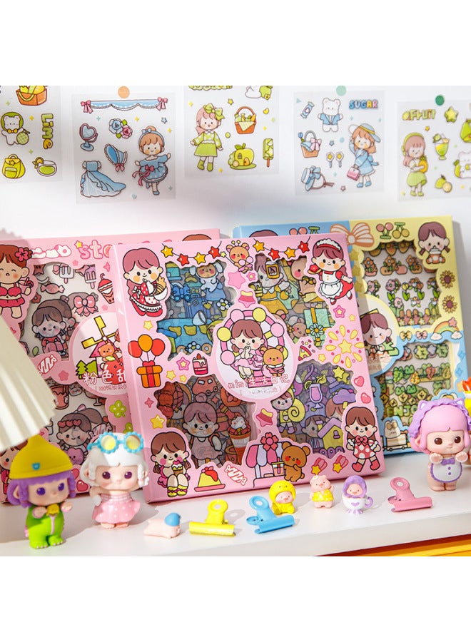 Twilight Pet Journal Stickers Girl Heart Cute Girl Children Stickers Suit Journal Tape Collage Material Stickers - Image 3