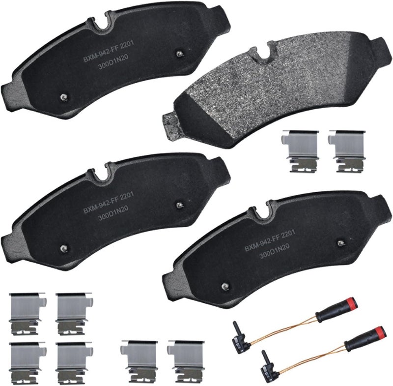 Bendix Premium SBM2201 Semi-Metallic Rear Brake Pads for Freightliner Sprinter 2500 2019, Mercedes-Benz Sprinter 2019, Sprinter 1500 2023-2019, Sprinter 2500 2024-2019 - Image 1
