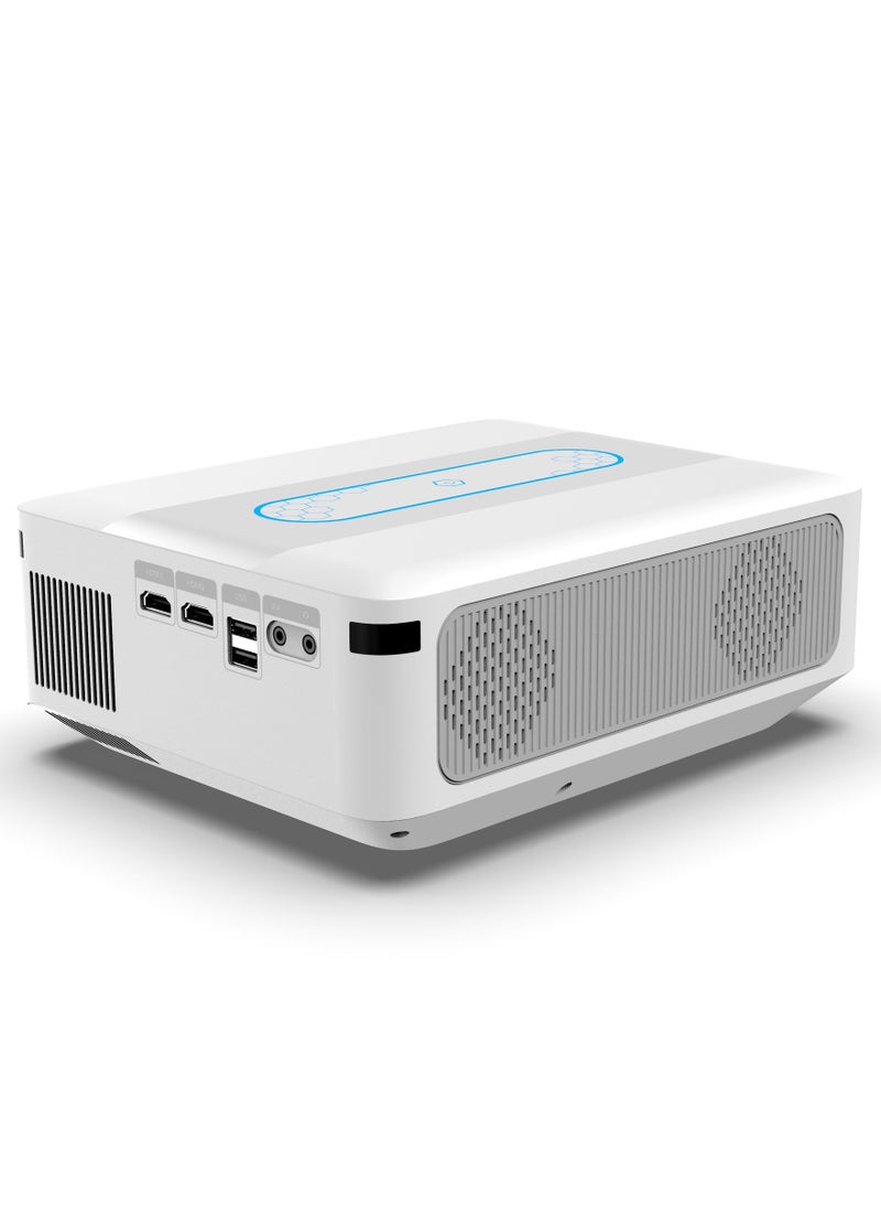 Generic - Smart Projector AI Intelligence Wireless Projector Portable Ultra HD 1080P Resolution 12000 Lumens Dual Band WiFi White - Image 1