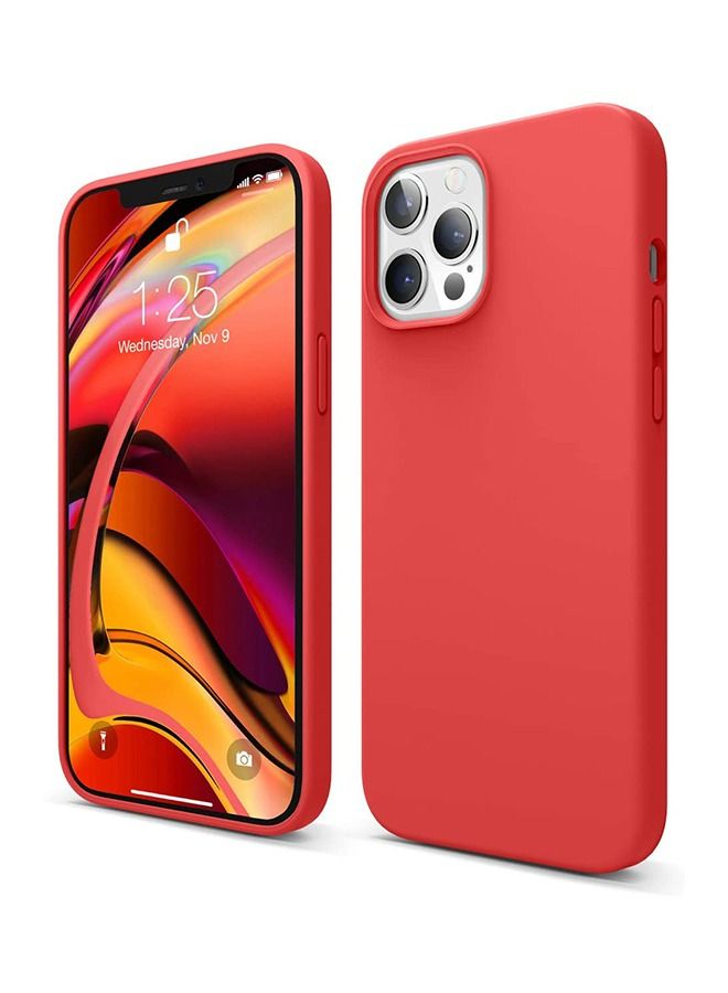 جراب iPhone 12 Pro Max مقاس 6.7 بوصة بهيكل 3 طبقات مع غطاء خلفي مقاوم للصدمات ببطانة من الألياف الدقيقة - Image 1