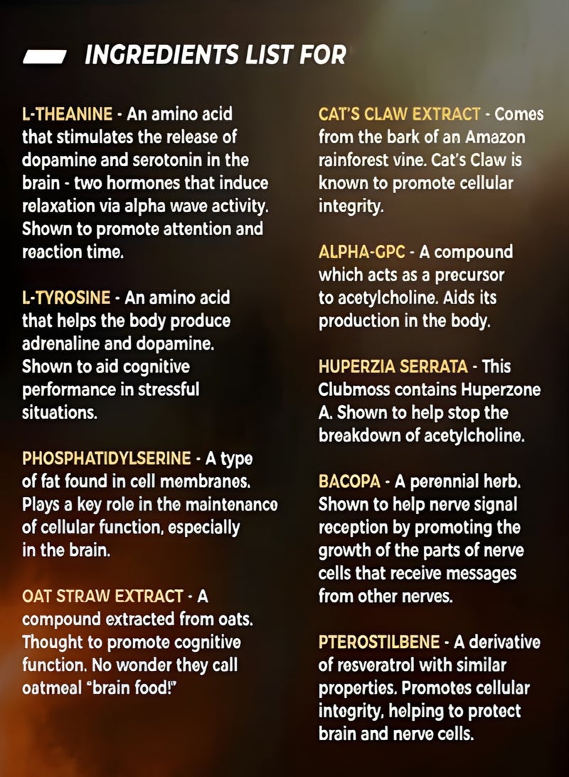 Alpha Premium Nootropic Brain Supplement 60 Count for Concentration, Brain - Memory Support & Brain Booster for Men & Women,Gift for Dad & Mom - Image 5