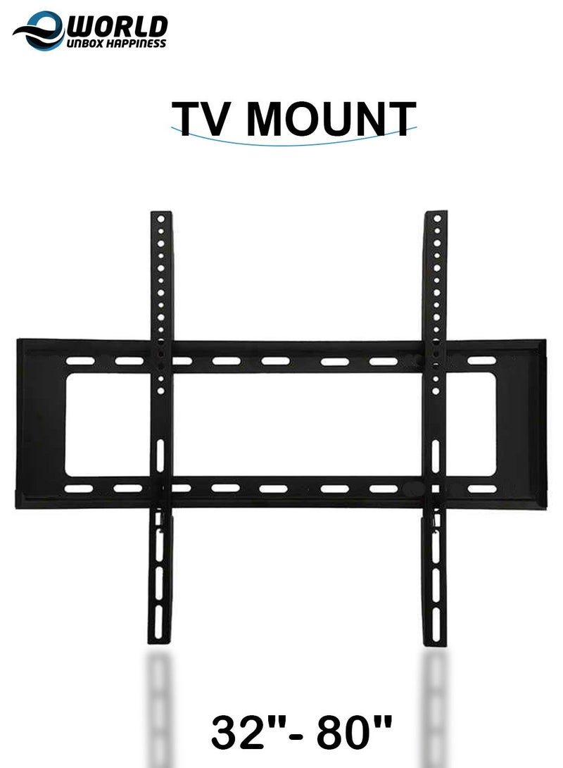 Eworld TV Wall Mount Bracket for 32"-80" LCD/OLED/4K TVs, Heavy Duty Steel Support, 165 lbs Load Capacity - Image 1