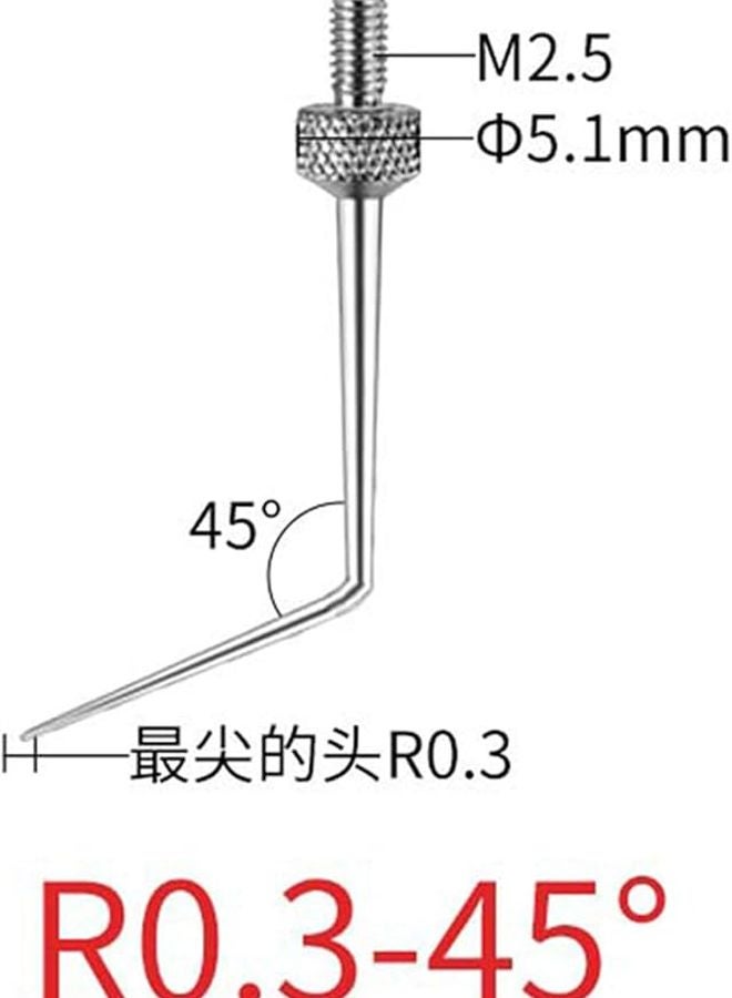 KobeIeen مؤشرات نقطة الإبرة M2 5 قطر الخيط الجذع 0 15 مم 0 3 مم 1 0 مم 1 5 مم 2 0 مم - Image 4