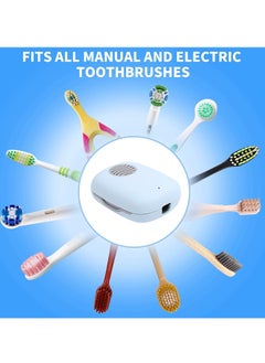 Generic Toothbrush Sanitizer with UV Light Rechargeable Mini UVC Toothbrush Sterilizer Case with Fan and USB for Travel or Home Long Battery Life Fits All Types&Sizes Toothbrushes  - Image 3