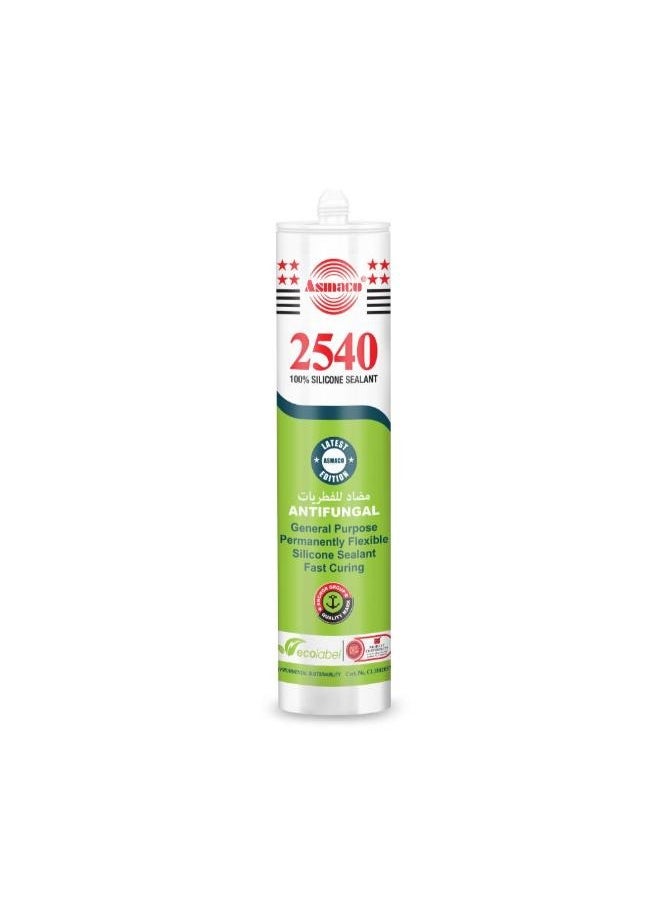 Asmaco - Asmaco 2540 Silicone Sealant - Clear - 280 Ml - Set of 01 - Image 1
