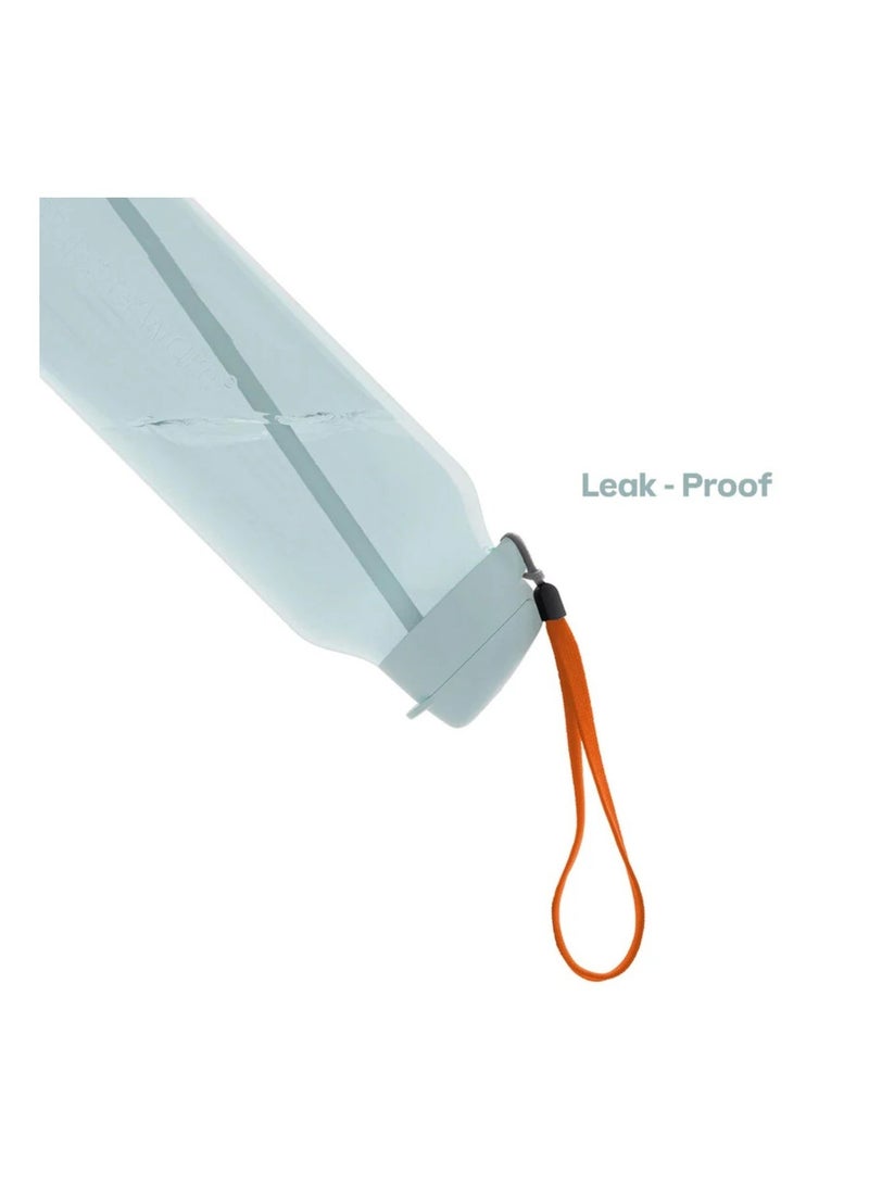 Tupperware Eco+ AquaVibe Bottle 1.2L Hydration Tracker Water Bottle with Straw , Leak-Proof, BPA-Free Plastic, Easy-Sip Flip Lid–Blue - Image 2