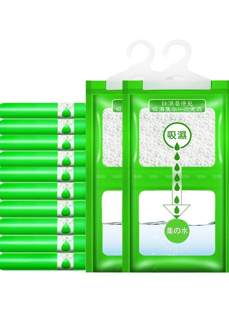24Pcs Moisture Absorber, Moistureproof Desiccant Hanging Moisture Absorbers Bag, Dehumidifier Bag Damprid Hang Bags for Closet, Safe, Cars, Wardrobes, Basement  - Image 1