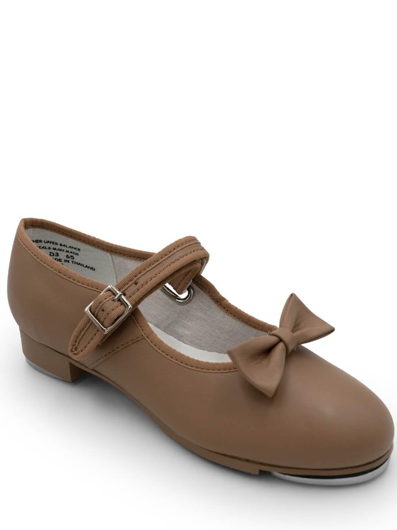 Capezio حذاء كابيزيو للبنات 3800 ماري جين للرقص، كراميل، 13 M US للأطفال الصغار - Image 4