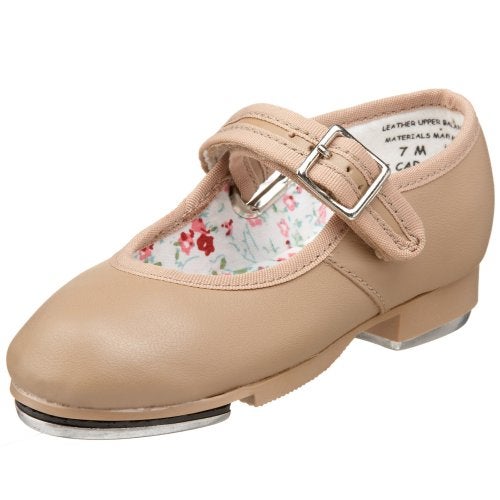 Capezio حذاء كابيزيو للبنات 3800 ماري جين للرقص، كراميل، 13 M US للأطفال الصغار - Image 1