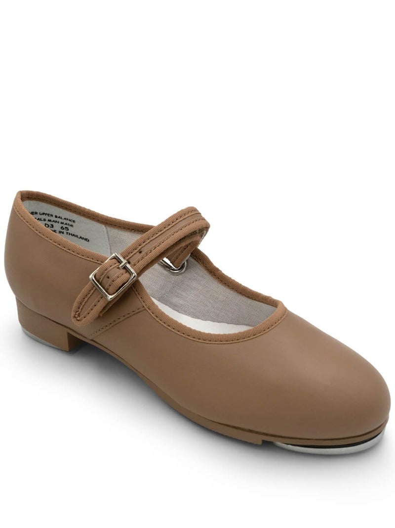 Capezio حذاء كابيزيو للبنات 3800 ماري جين للرقص، كراميل، 13 M US للأطفال الصغار - Image 2