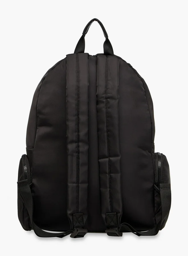 Lee Cooper BLACK Quilted Backpack with Adjustable Shoulder Straps and Zip Closure - 16x32x41 cm for Women | Best Price UAE